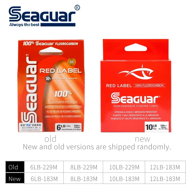 JAPAN Original Seaguar Red Label Fluorocarbon Fishing Line 6LB-12LB Fluorocarbon Carbon Fiber Monofilament Carp Leader Line