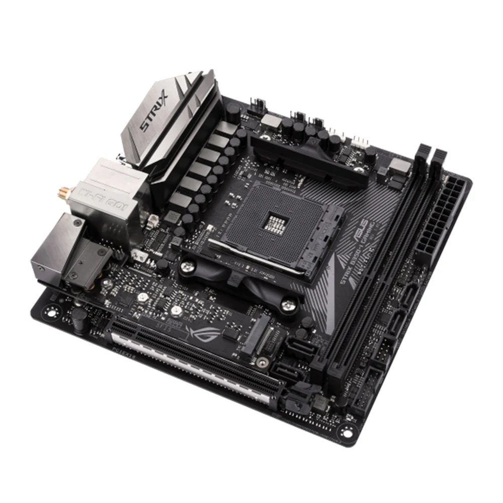 Imagem -04 - Asus-rog Strix B350-i Motherboard para Ryzen B350-i Gaming 5700x 5700x3d 5800x3d Am4 Ryzen 5600 5600g 5500 3600