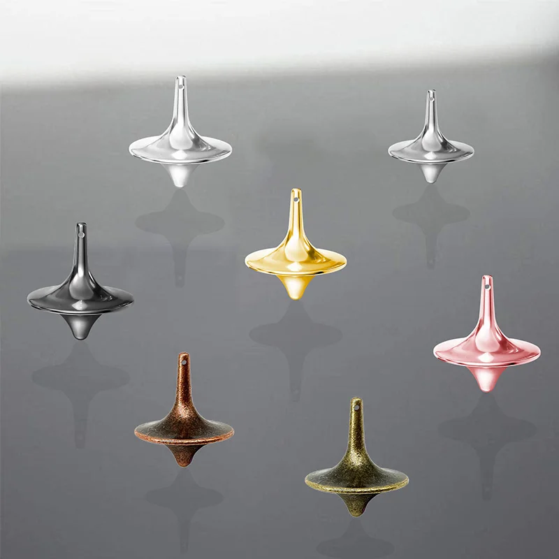 1/6/12 Stück Inception Fingerspitzen-Gyroskop Kreativer Kleiner Wirbelwind Hand-Spinner Widerstandsfähiges Metall-Finger-Gyroskop Partyzubehör – Detail 3