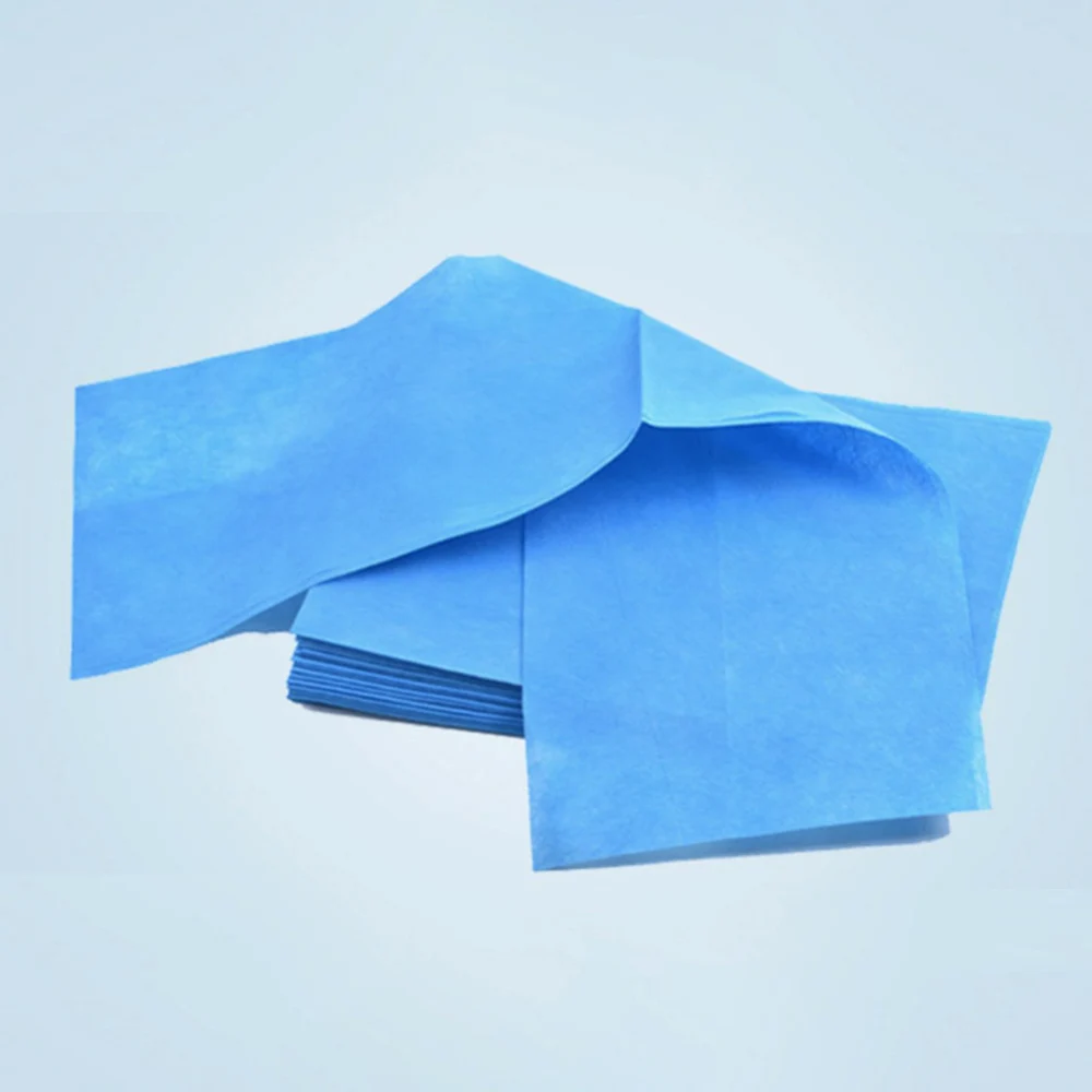 40pc 50x60cm Disposable Surgical Drapes Surgical Sheet Blue Surgical Towel Non-woven Sterile Medical Drawsheet