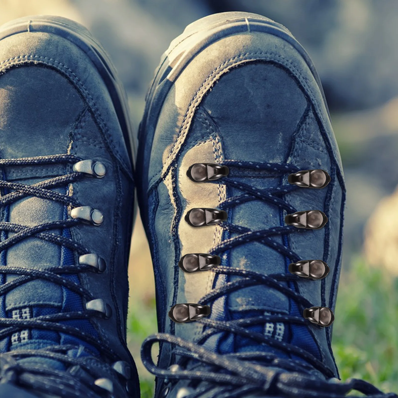 

Набор из 20 металлических пряжек для ремонта походных ботинок, снаряжение для активного отдыха, инструменты для кемпинга