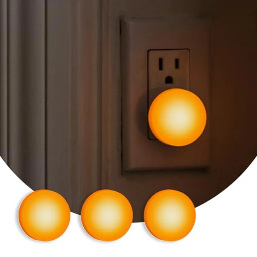 

Night Lights Plug into Wall - 0.5W Plug in Night Light - Glow Wall Light Sensing Dusk to Dawn - 2000K UL Certified - Nightlight