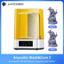 Στα 60.64€ από Aliexpress GER | ANYCUBIC Wash & Cure 3 Printed Model Washing and Curing Machine Cleaning Size 165*100*165mm For LCD SLA Resin 3D Printer