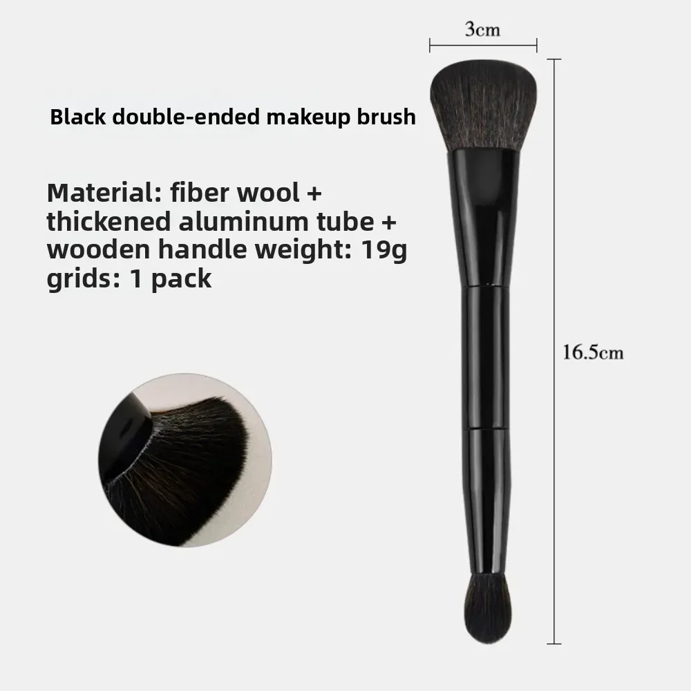 2-in-1-Make-up-Pinsel, doppelseitiger Concealer-Pinsel, Rouge, Textmarker, Puderpinsel, Konturierung, Mischpinsel, Beauty-Make-up-Tools