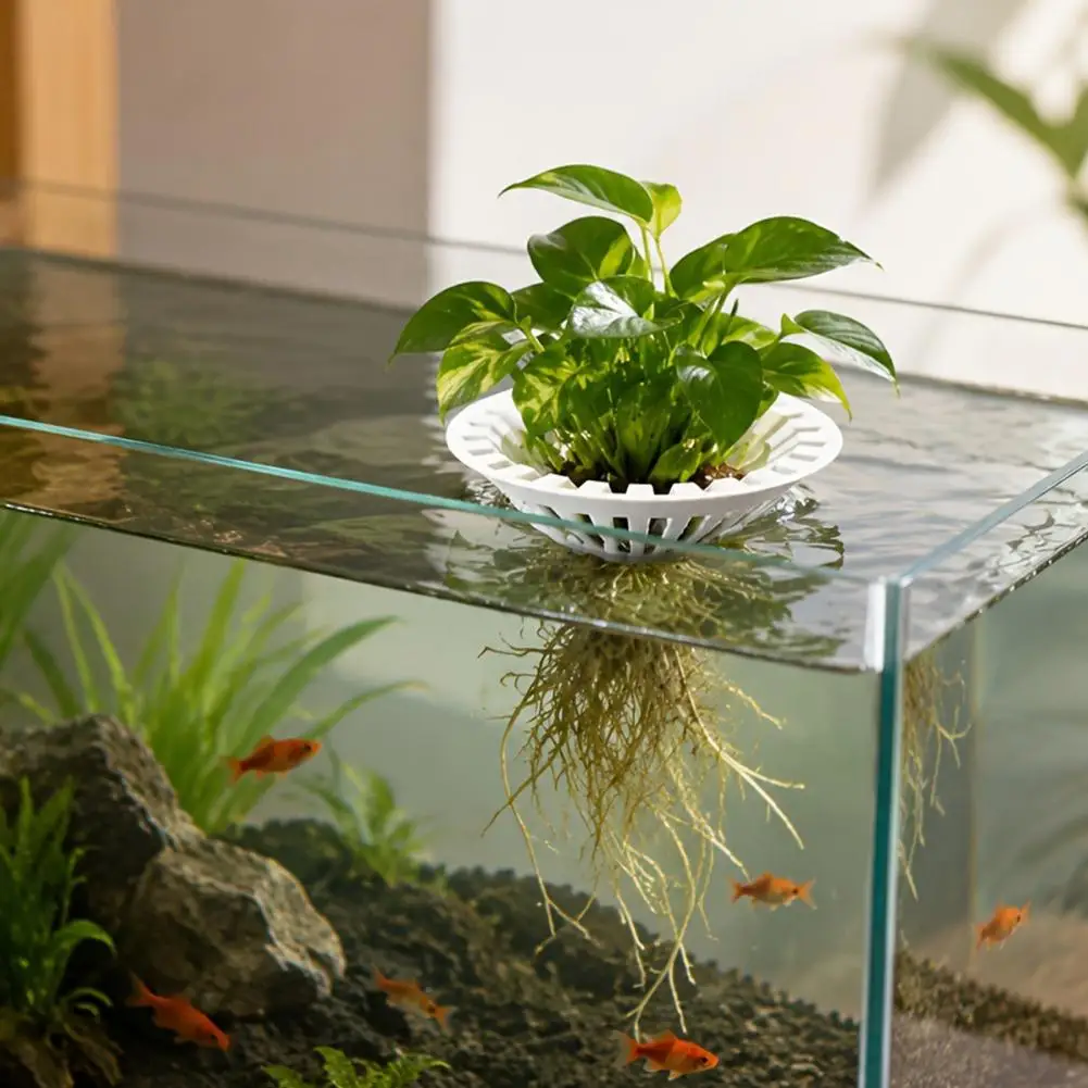 Floating Fish Tank Plant Holder 3d Printed Floating Aquarium Plant Holder Hydroponic Planter Basket Fish Tank for Water for Fish
