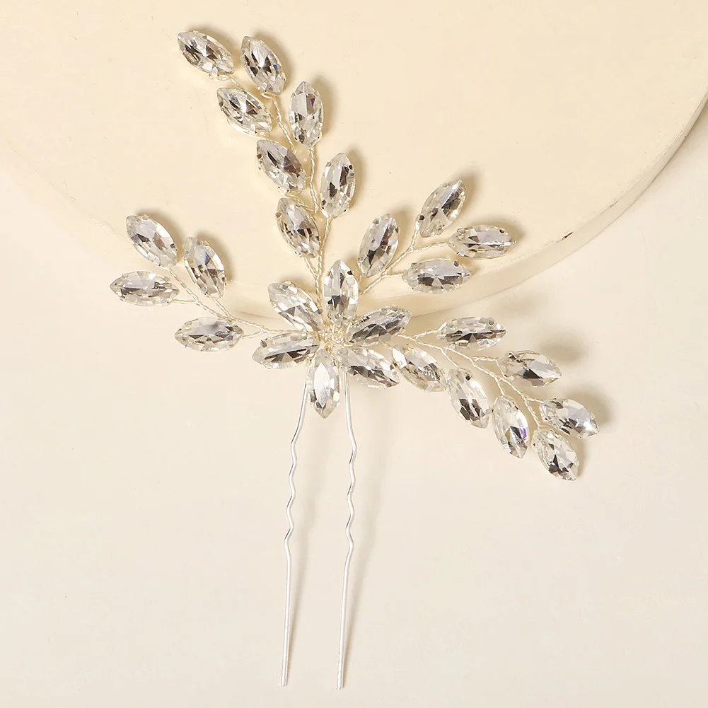 Frauen Blume Haarnadel Stick Hochzeit Braut Kristall Perle Haarnadel U Förmigen Haar Clip Barrettes Haar Zubehör Großhandel – Detail 40