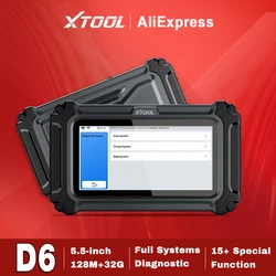 XTOOL D6 OBD2 Scanner Full System 2024 Newest Auto Diagnostic Built-in FCA CAN FD 15+ Reset Free Update Car Fault SCanner