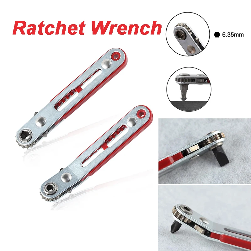 Multifunctional Bidirectional Forward and Reverse Ratchet Screwdriver Elbow Flat Head Wrench Cross Screwdriver Slotted Tool