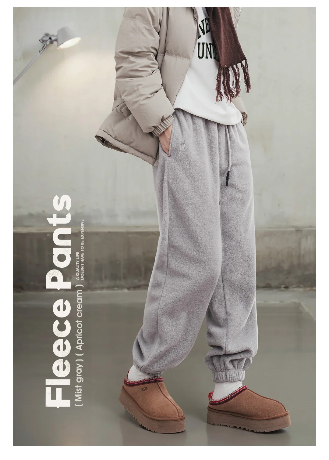 Maden Women’s Winter Fleece Jogger Pants Warm Thick Cozy Sweatpants Loose Fit Casual Outdoor Trousers
