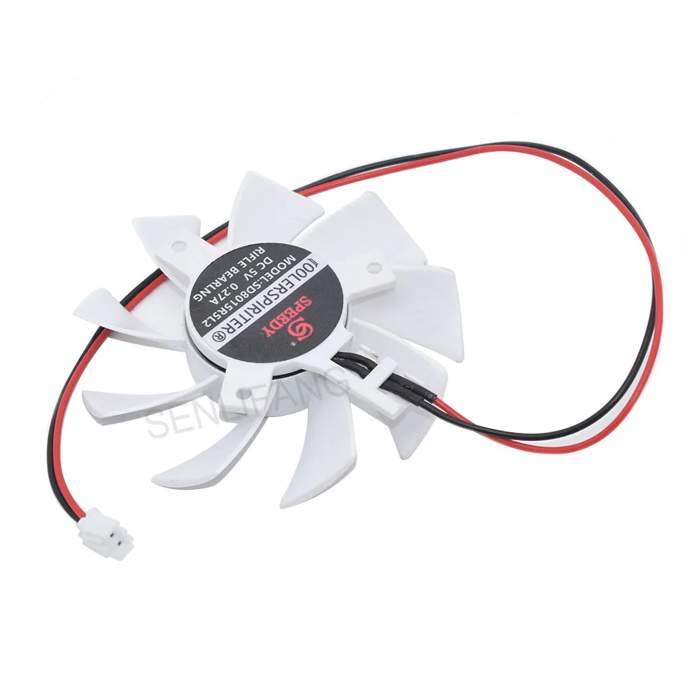 DC5V 0.27A 2Pin Cooling Fan SD8015R5L2