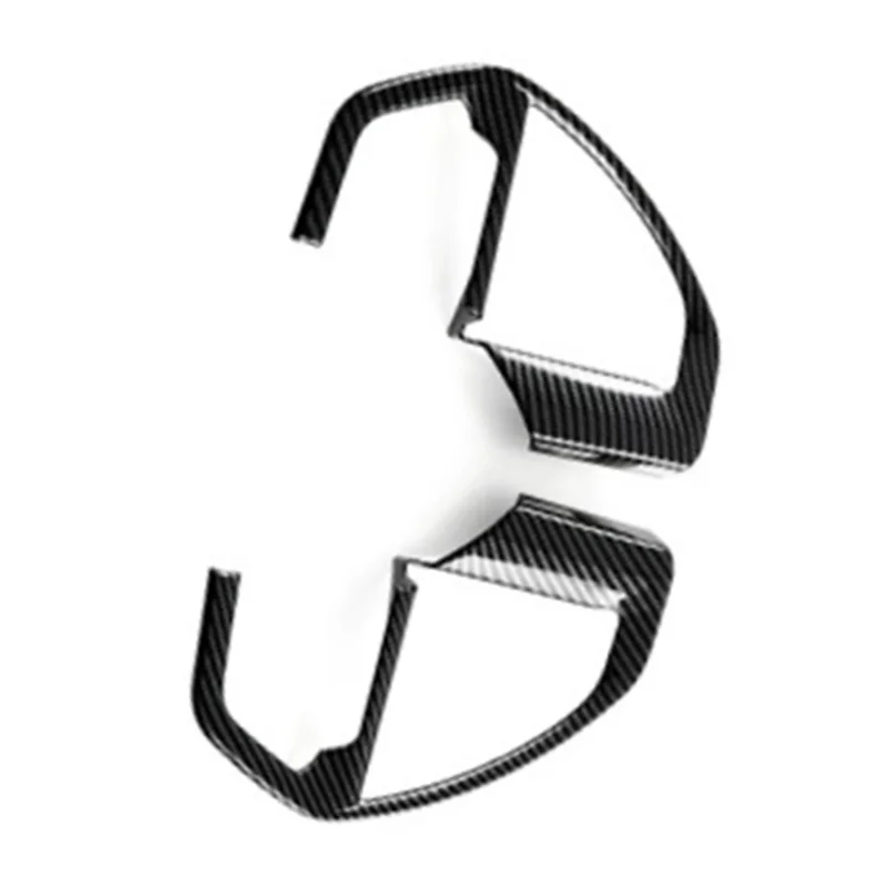 

Стильный стиль углеродного волокна, рулевое колесо автомобиля, блестки, декоративная рамка, кнопка, отделка, внутренняя нашивка для Toyota 2022-2023