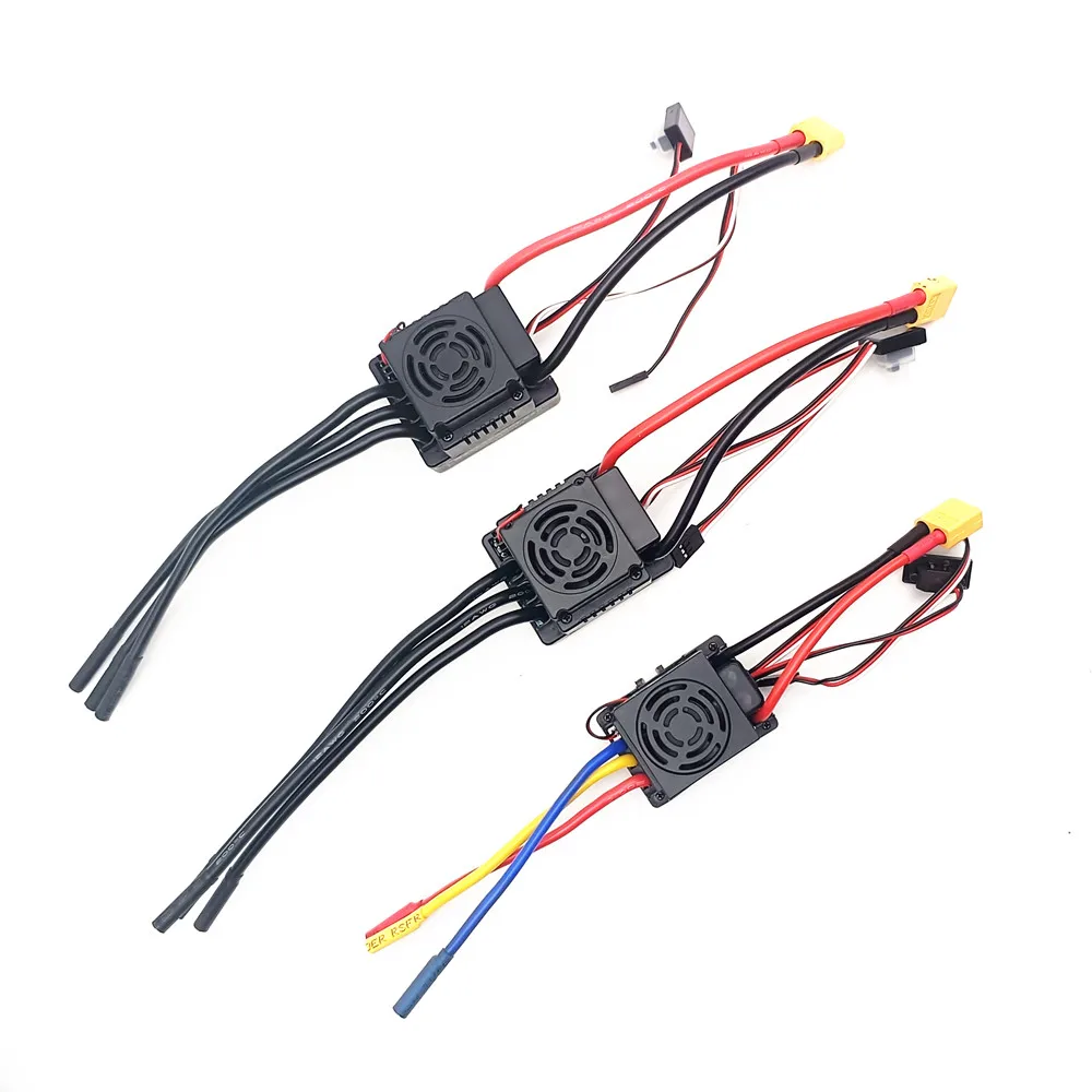 Upgrade Sensorless 60A 80A 120A S-80A S-120A Brushless ESC Electric Speed Controller with 5.5V / 3A BEC for 1/8 1/10 1:10 RC Car