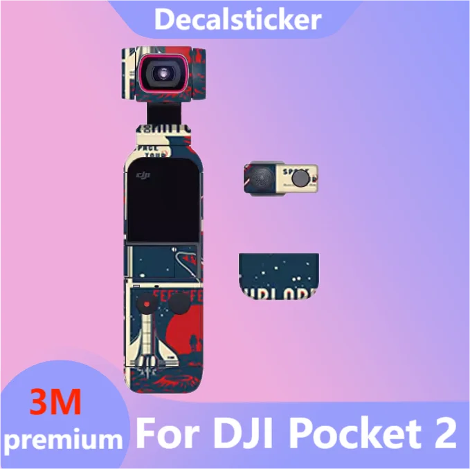 For DJI Pocket 2 Gimbal Camera Sticker Protective Skin Decal Vinyl Wrap Film Anti-Scratch Protector Coat Osmo Pocket2 PocketII