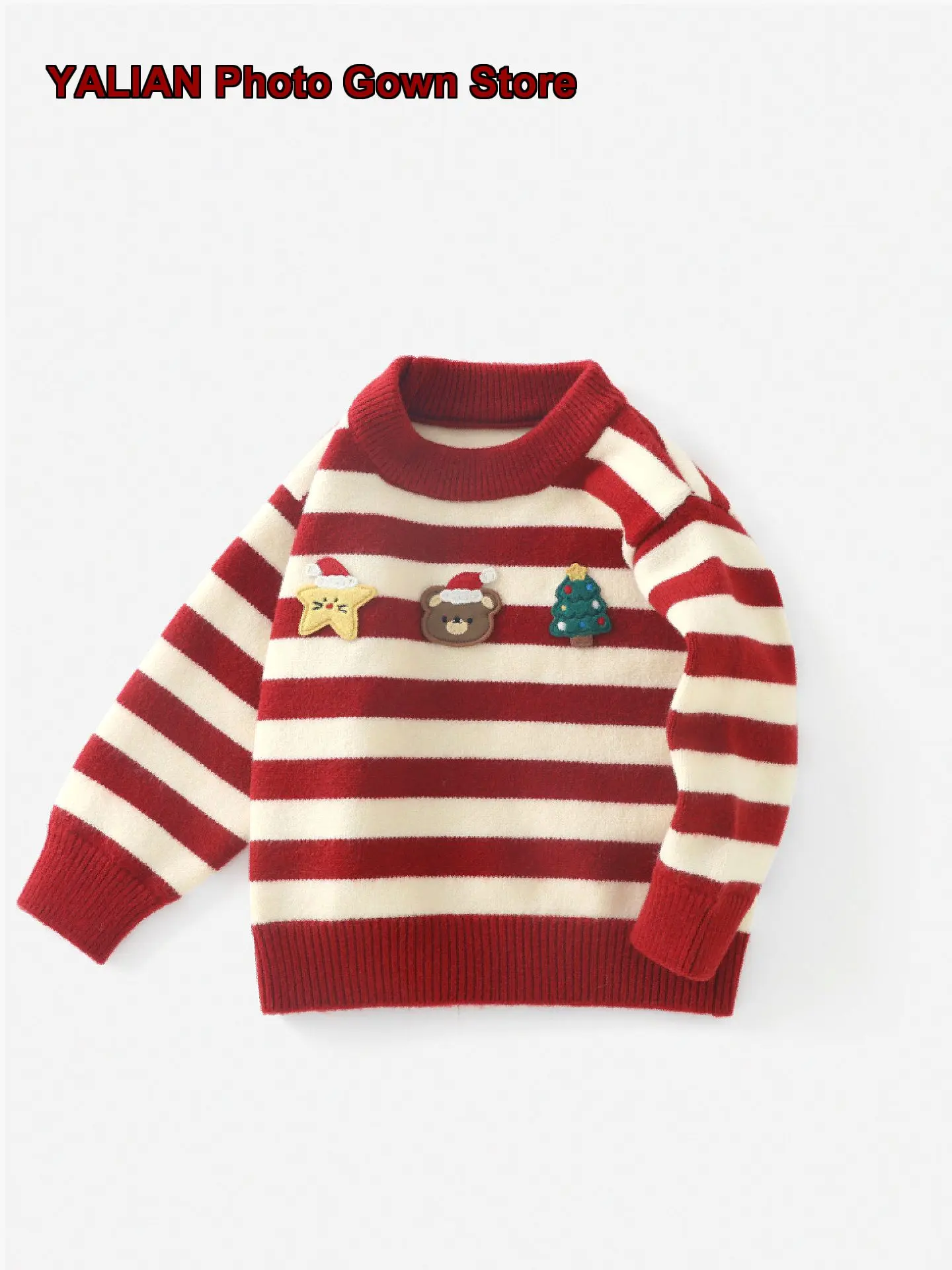 Duudu Baby Infant New Year Top Knit Christmas Clothes Kids Base Layer New Year Outfit