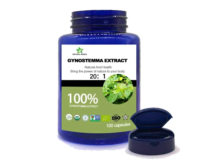 Organic Gynostemma Extract Powder,Jiaogulan,Gypenosides Powder,gypenoside,gynostemma Pentaphylla,Gynostemma Pentaph100pcs/bottle