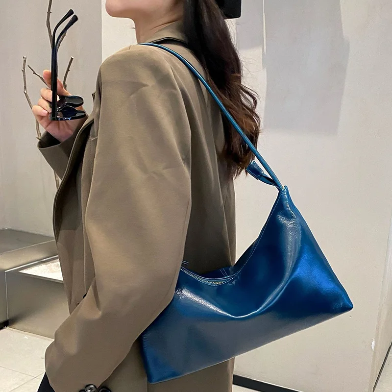 Korean Simple Luxury Designers Handbags Women Genuine Leather Shoulder Bags Female Classic Large Capacity Crossbody Bag