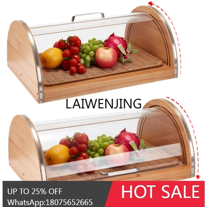 

Transparent Dust-proof Bread Display Box Cabinet Baking Cake Point Storage Tray