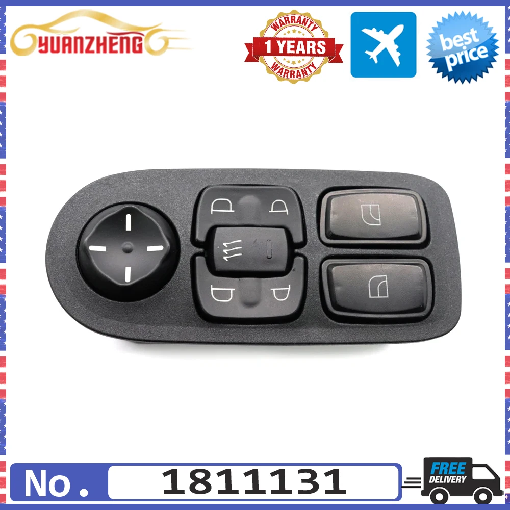 Electric Power Master Window Control Switch Regulator Button 1811131 For DAF CF65 CF75 CF85 XF95 XF105 2001-2013 1736600