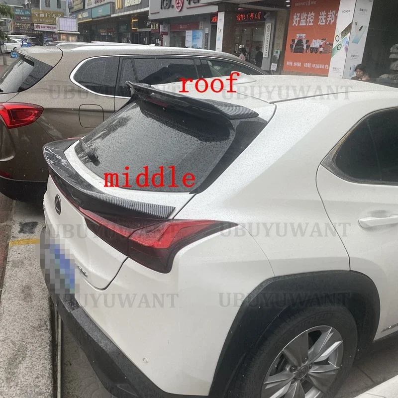 A R Style High Quality Carbon Fiber Rear Trunk Roof Spoiler For LEXUS UX UX200/UX250h/UX260h 2019+