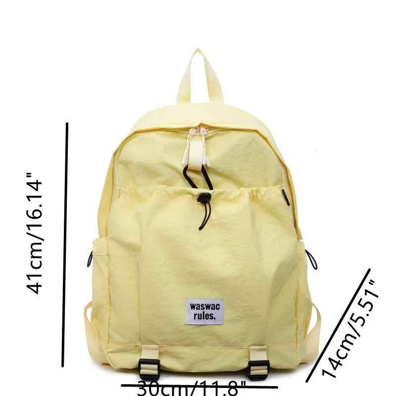 حقائب ظهر عصرية للنساء والطلاب الجامعيين حقائب مدرسية ذات سعة كبيرة من النايلون حقائب كتف خفيفة الوزن كاجوال للسفر Mochilas