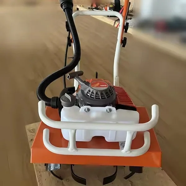 2025 مزارعي وزراعي متكامل عالي الطاقة ثنائي الأشواط محراث صغير حراثة صغيرة إزالة الأعشاب الضارة من المصنع مباشرة