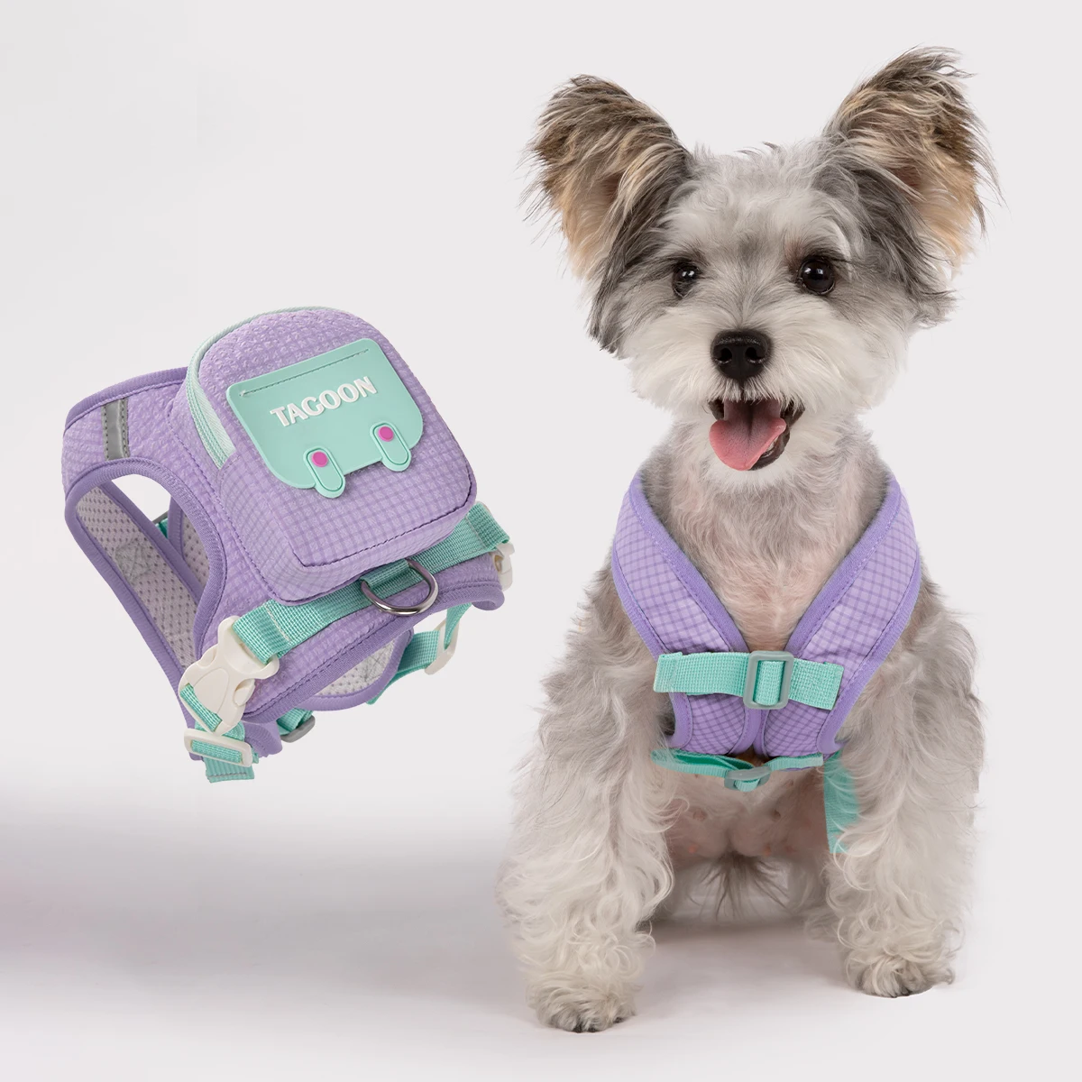 Hundegeschirre und Leinen mit weichem Design, ausbruchsicherem, atmungsaktivem Futter, geeignet für Kätzchen, kleine und mittelgroße Hunde. Hundegeschirr. – Detail 17