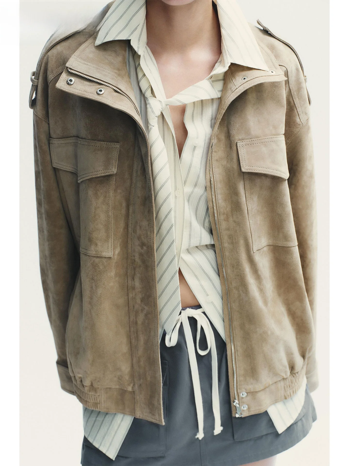 ZAPRHA 2025, Herbst, neues, vielseitiges Kunstleder, Jaet Long Sve, Samtstruktur, Oulder-Riemen-Design, Damen-Casual-Sle