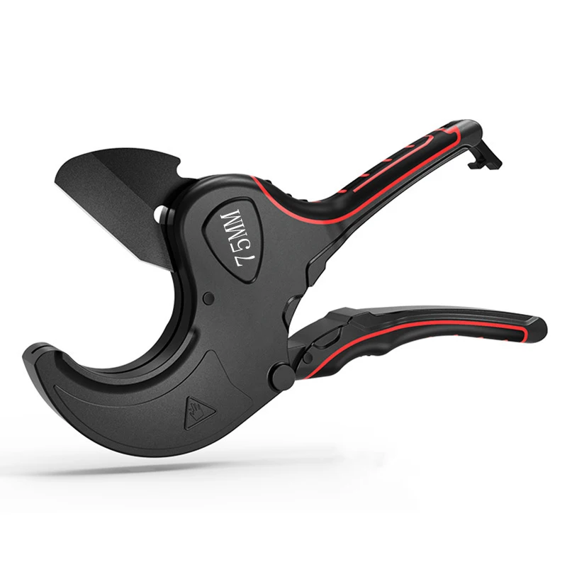 

Pipe Cutter 32mm-75mm Aluminum Alloy Body Ratchet Scissors Tube Cutter PVC/PU/PP/PE Hose Cutting Hand Tools