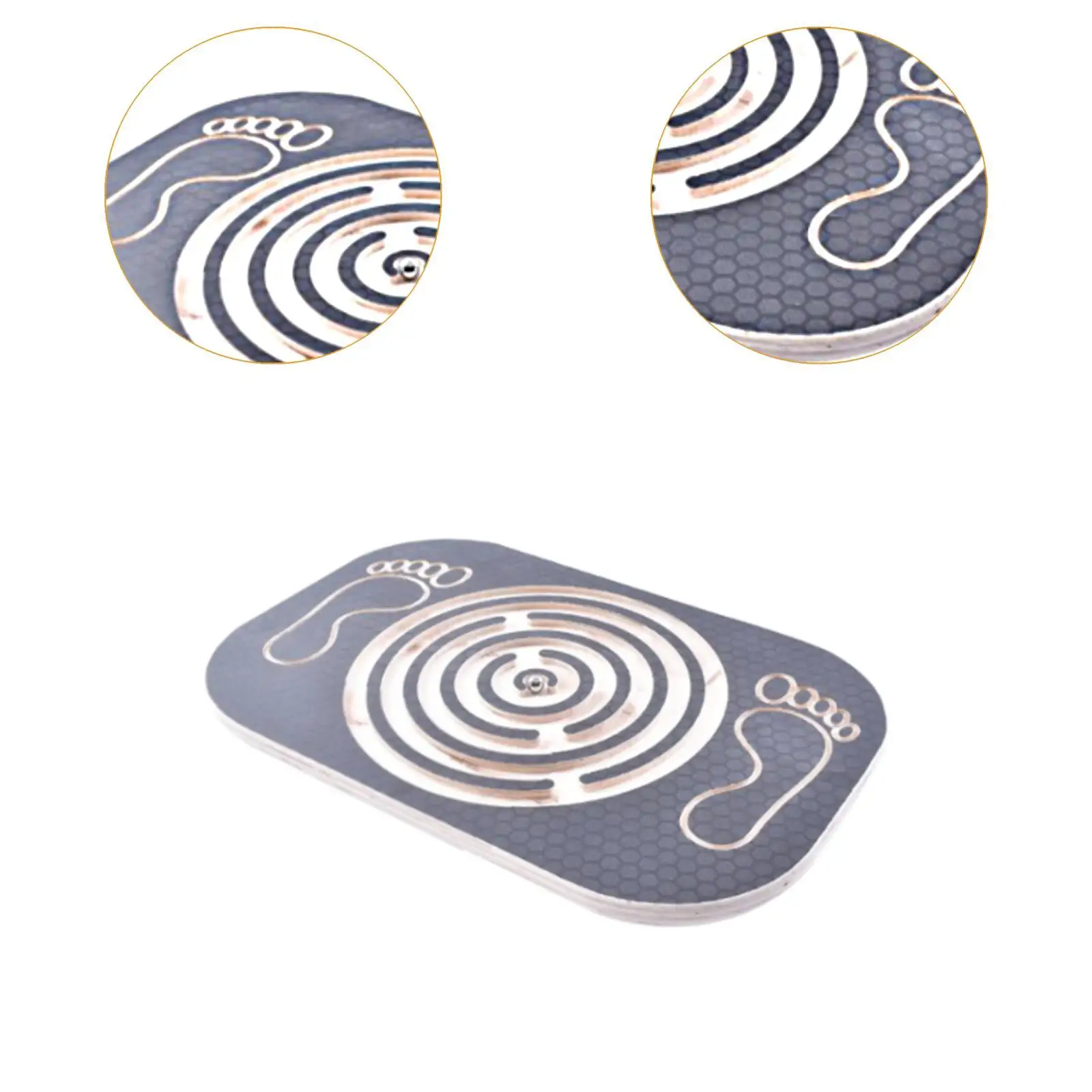 Wood Wobble Balance Board Balancing Board Hand Eye Coordination Portable Rocking Board for Children Home Gym Yoga Sports