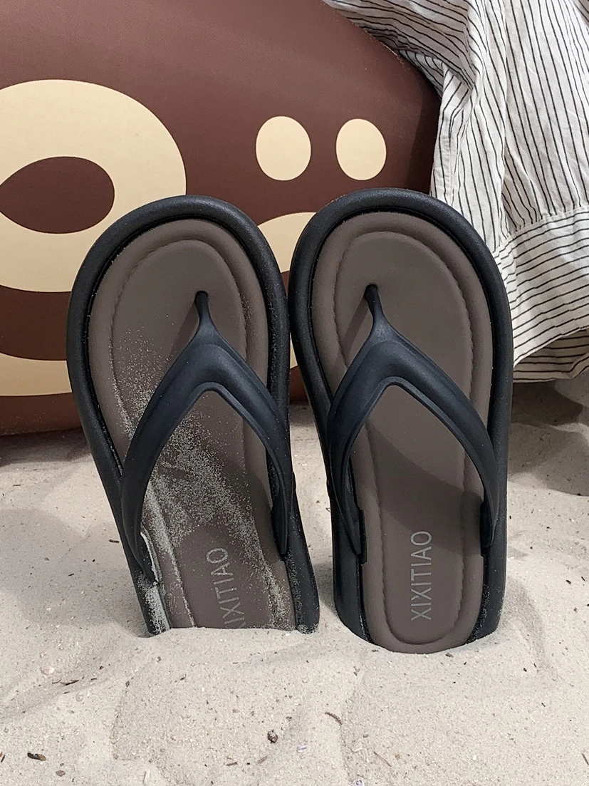 Women Beach Flip Flops Vacation Leisure Anti Slip Slippers Women Summer Luxury Colored Home Slippers Sandals For Women