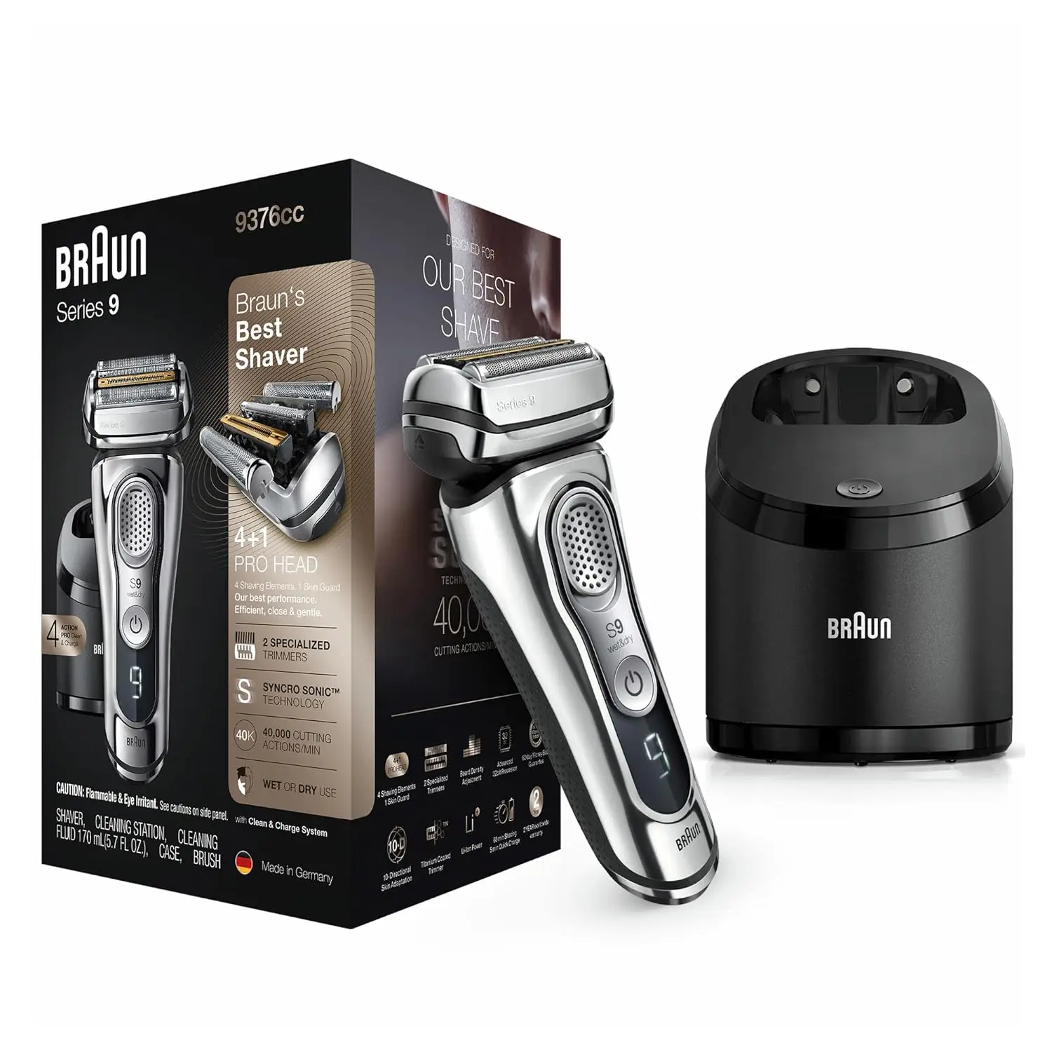 BRAUN Series 9 9295cc Wet & Dry Men's Electric Shaver