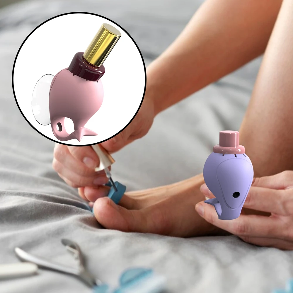 실리콘 매니큐어 병 홀더 네일 도구 웨어러블 흡입 컵 매니큐어 홀더 고정 폴란드어 병 홀더 네일 아트 도구