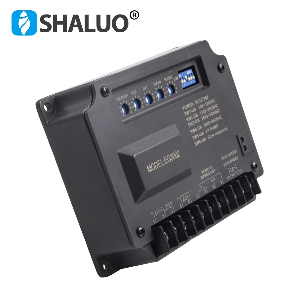 Imagem -04 - Regulador de Gerador Diesel Unidade Controlador Velocidade do Motor Atuador Sensor Velocidade Magnética dc Placa Controle do Motor Peça Genset Eg3002