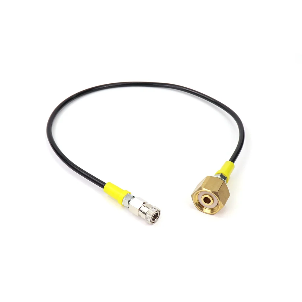 Soda Machine Extended CO2 Tank Cylinder Remote Hose with 8MM Quick Disconnect CGA320, W21.8-14, or G3/4 Fit Sodastream