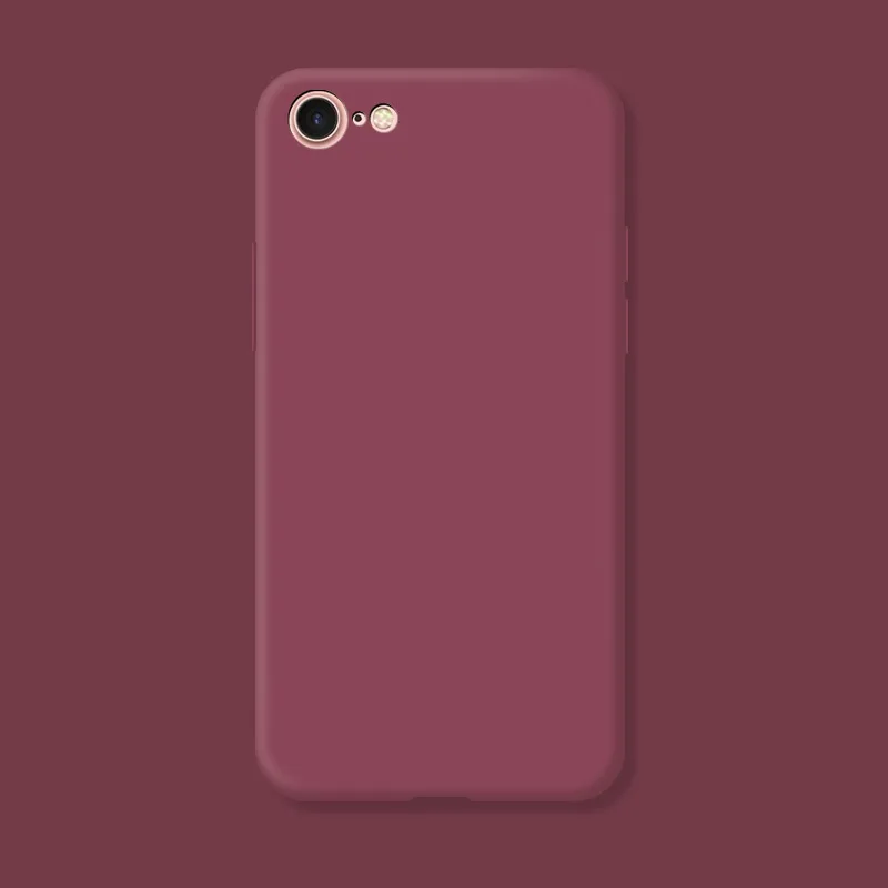 Original Case For iphone 7 8 SE 2020 2022 Shockproof TPU Liquid Silicone Protective Phone Back Cover for iphone 7 8 SE2 SE3 Case