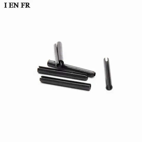 M1.5 M2 M2.5 M3 M4 M5 M6 M8 M10 M12 Svart stålfjädertyp Rak stift Elastisk cylindrisk saxsprint Styrpinne GB879 10 best sales fjäderstift - №10