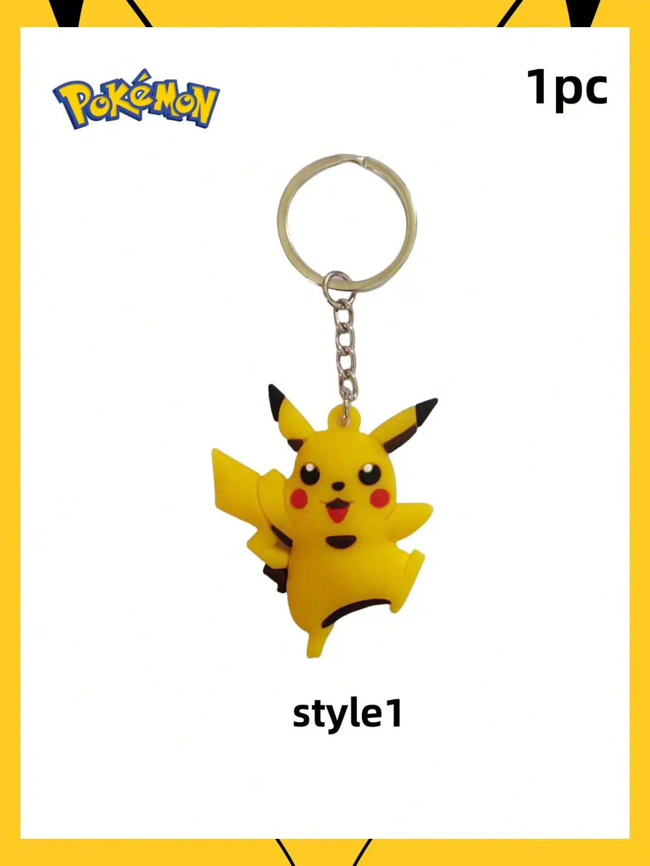 1 قطعة سلاسل المفاتيح البوكيمون MINISO ، ألعاب البوكيمون الحيوانات الأليفة ، المعلقات السيليكون البوكيمون المطاطية الناعمة بيكاتشو PVC ، أفضل هدية العيد ل goo