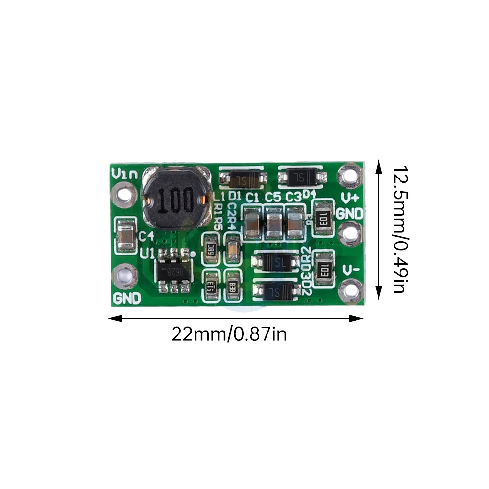 DC-DC Step-Up Positive Voltage Negative Voltage Module DC-DC 3-15V To ±5V±12V 100MA To Positive And Negative Power Supply