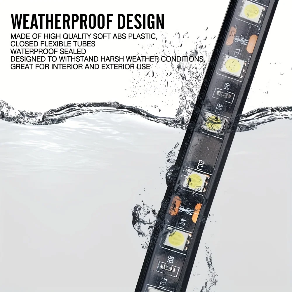 2in1 3in1 백색 LED 트럭 침대 빛 스트립 150cm 화물 픽업 트럭 SUV RV 보트 장식 램프에 대 한 On/Off 스위치 블레이드 퓨즈 썸네일 3