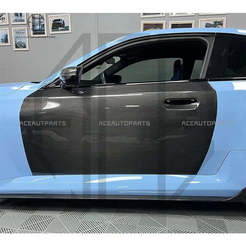 لوحة باب من ألياف الكربون الجافة لسيارات BMW M2 G87 ملحقات باب السيارة من ألياف الكربون الكاملة