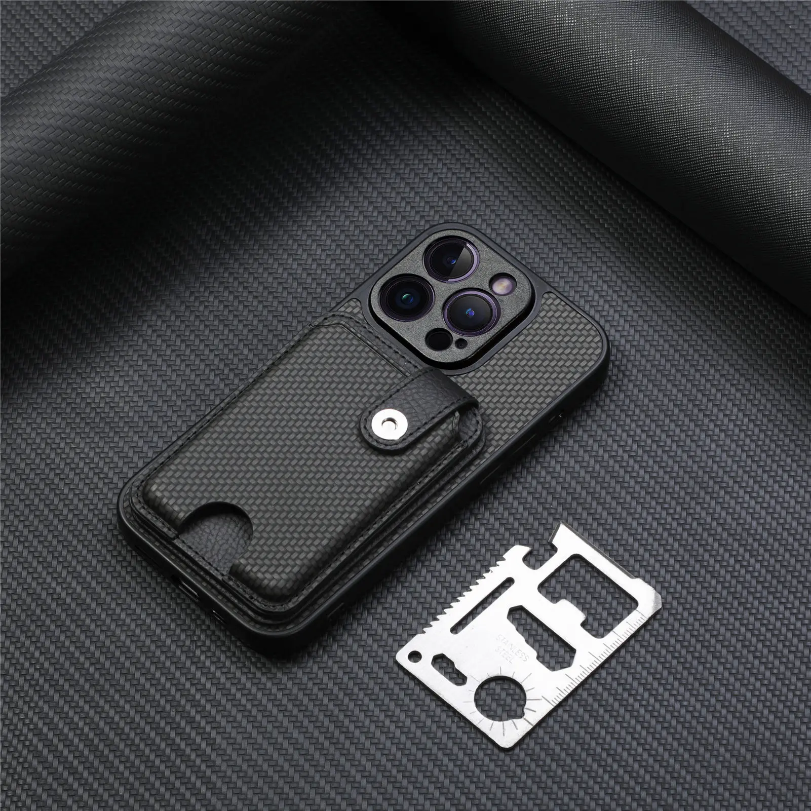 Multifunction Tool Knife Case For Samsung Galaxy A70S A70 A50S A50 A30S A30 A20 Magnetic Leather Credit Card Slot Phone Cover