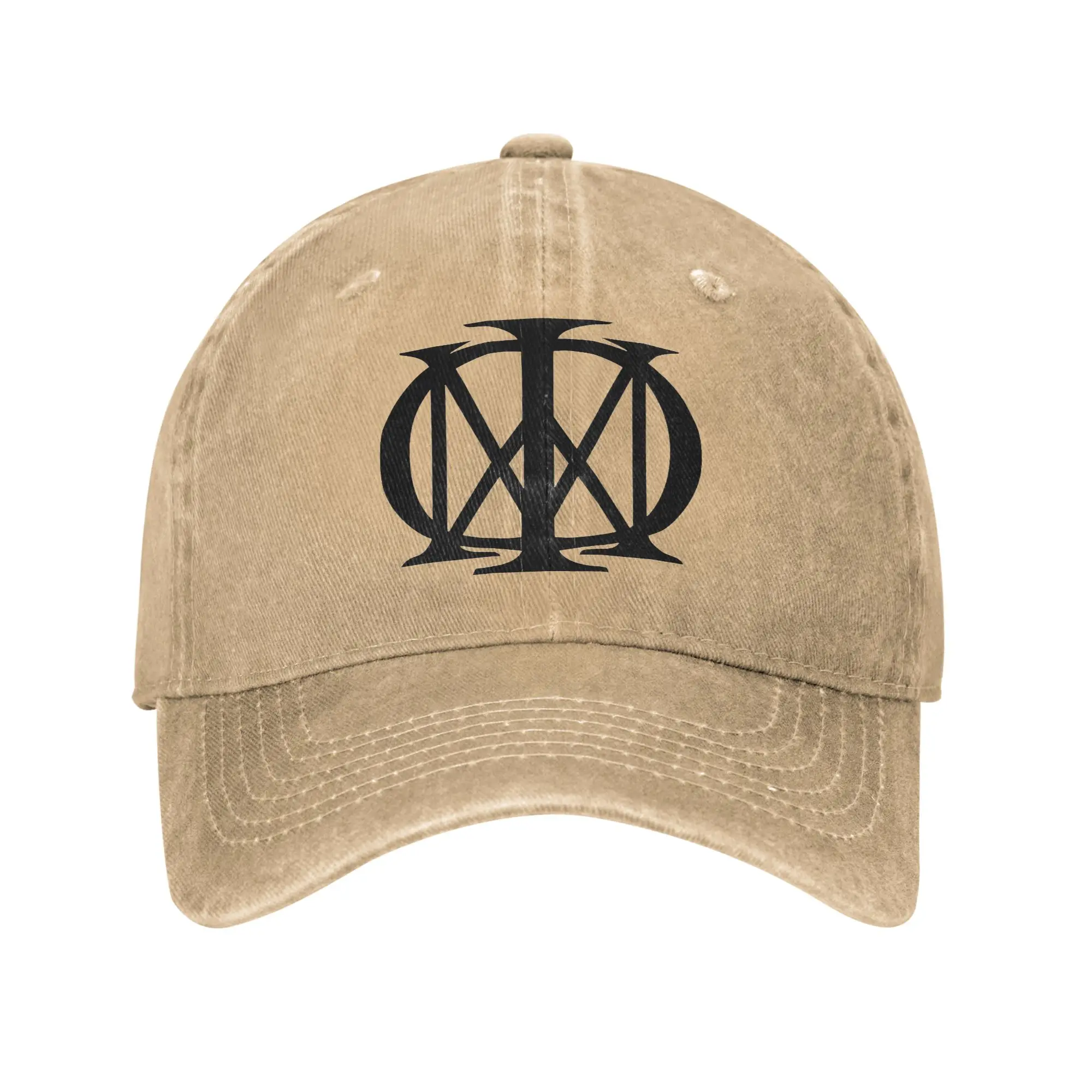 Boné de beisebol com logotipo do Black Dream Theater para homens e mulheres, chapéu de denim desgastado, chapéu retrô de golfe, chapéu macio sem estrutura com fecho snapback