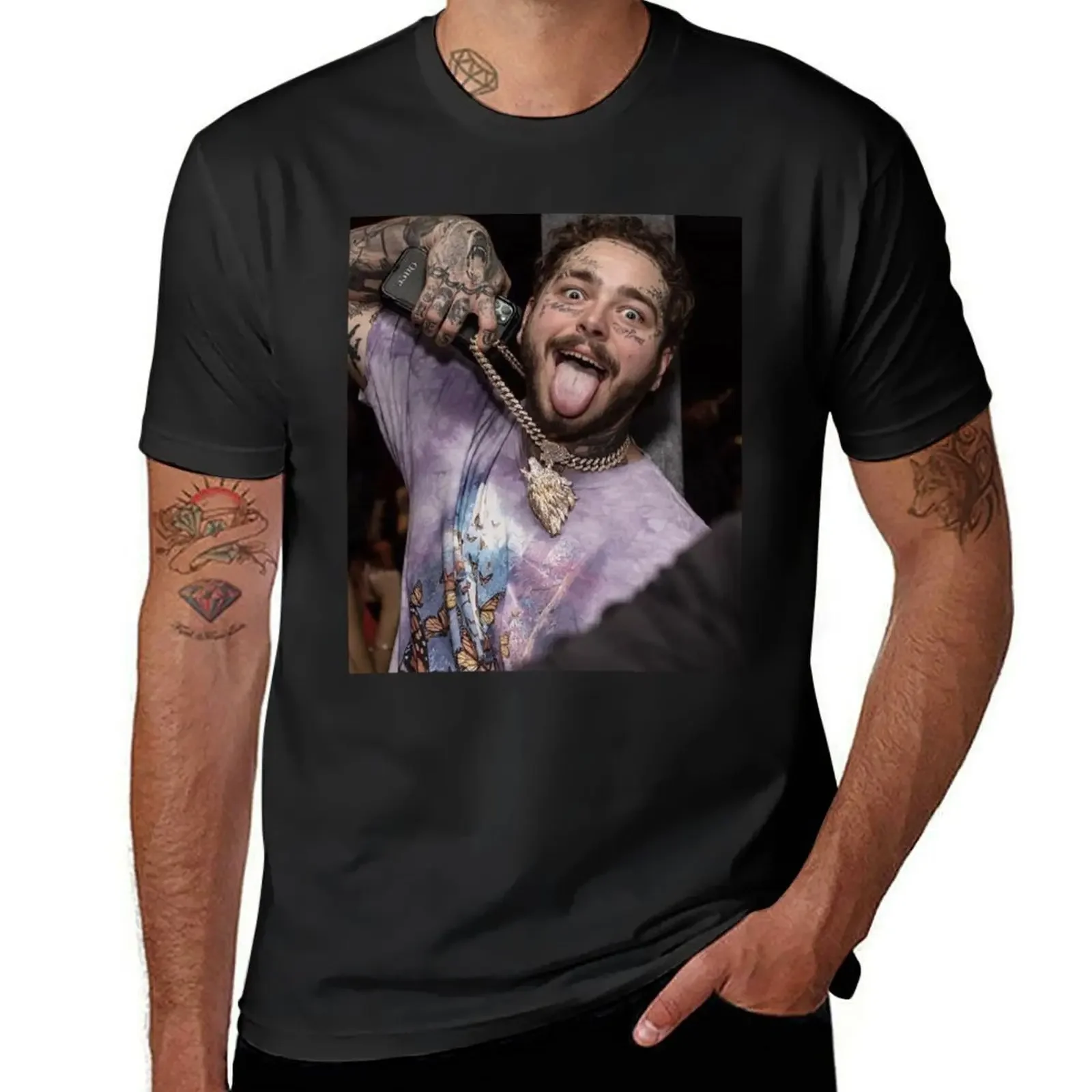 

Synesthetic PPostMalonne Portrayals T-Shirt anime figures korean fashion hippie clothes rapper graphic tees mens workout shirts