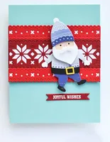 2025 Christmas Santa Claus Berries Bird Lantern Metal Cutting Die for DIY Scrapbook Embossed Make Card Craft Template Decoration