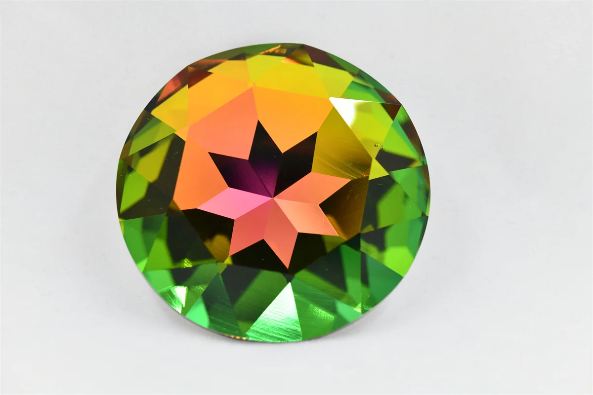 12pcs 50mm large beads Crystal Round Glass big size Rhinestones Jewels Making dyed color fancy stones for diy
