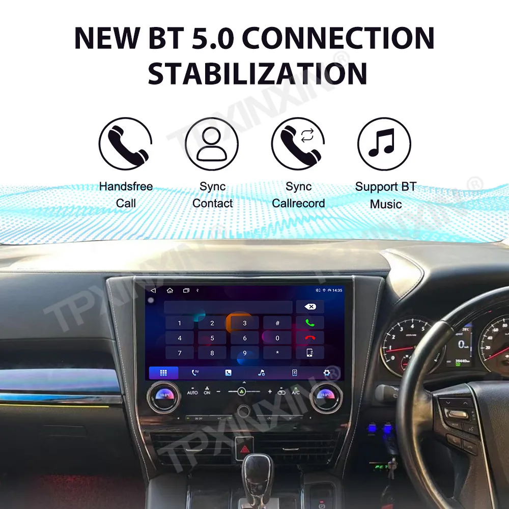 For Toyota Alphard 30 35 40 Series 2015~2023 Android Auto Car Radio Automotive Multimedia Stereo Player GPS Navigation Head Unit