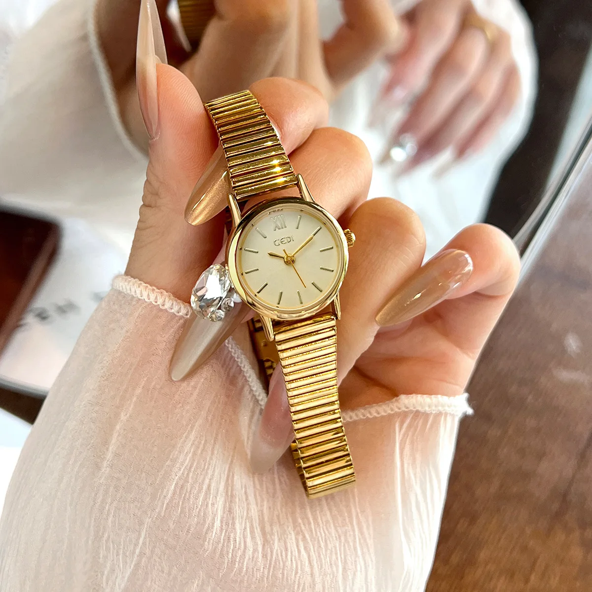 GEDI Women Watch luxury Brand Exquisite Premium Beimu Dial Waterproof Student Wristwatches Ladies  Fashion Quartz Clock Watches