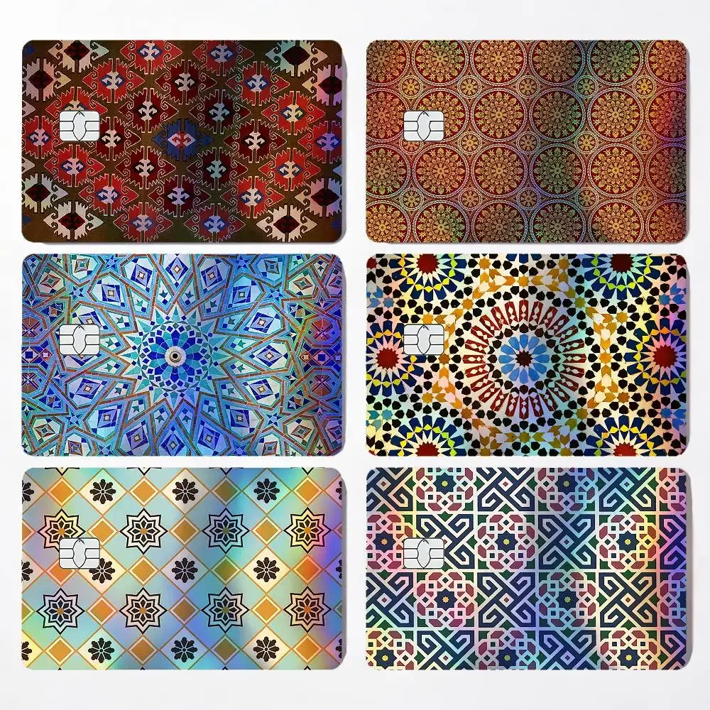 Moroccan Door Print Card Skin Sticker For Debit Credit Card Laser Reflective