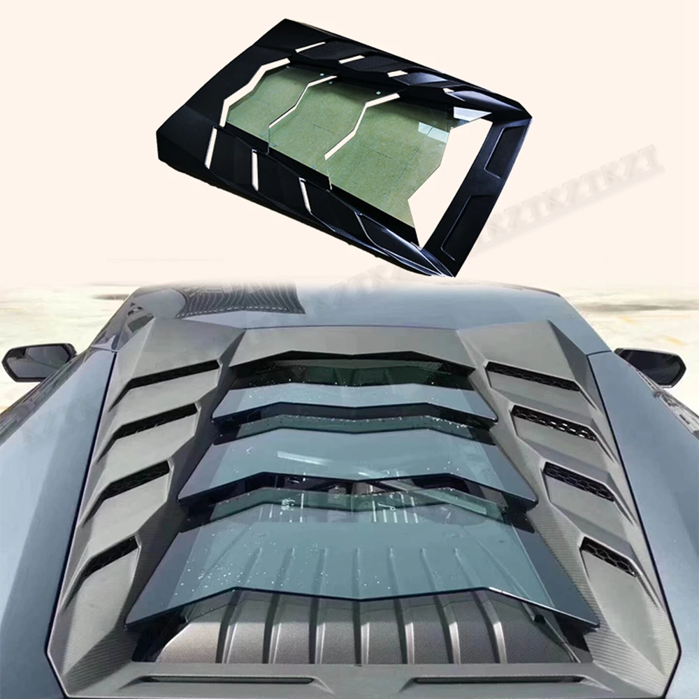 

For Lamborghini Huracan LP610 Rear Hood Bonnet Cover Carbon + Clear