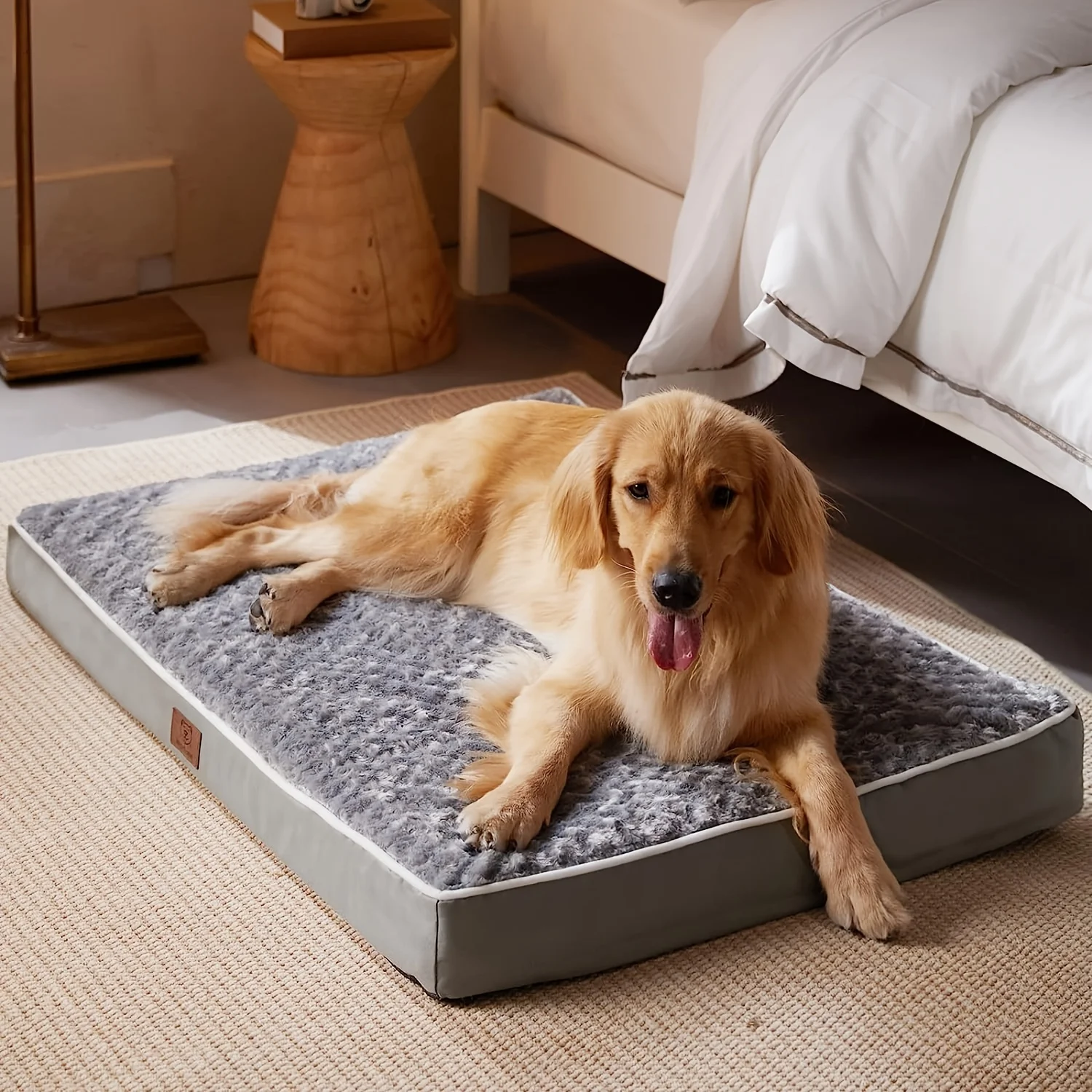 

Dog Bed for Extra Large Dogs - Washable Enormous Dog Cat Bed, Comfort Dogs Couch Sofa with Washable Removable Cover, Pet Bed with Nonskid Bottom, Grey